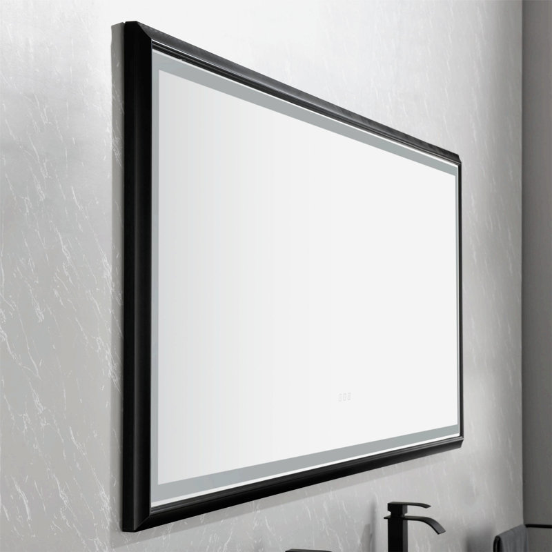 Miroir mural Daesia, Noir, noir, noir, noir, 38 po x 88 po
