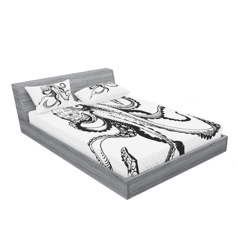 Microfiber Sheet Set, Full Sheet Set with Fitted Sheet