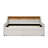 Twin Size Upholstered Sofa Bed with Adjustable Headboard, 3 LED Lights, Wireless Charging, 2 Storage Drawers, Linen Padded Frame in Beige-593034232
