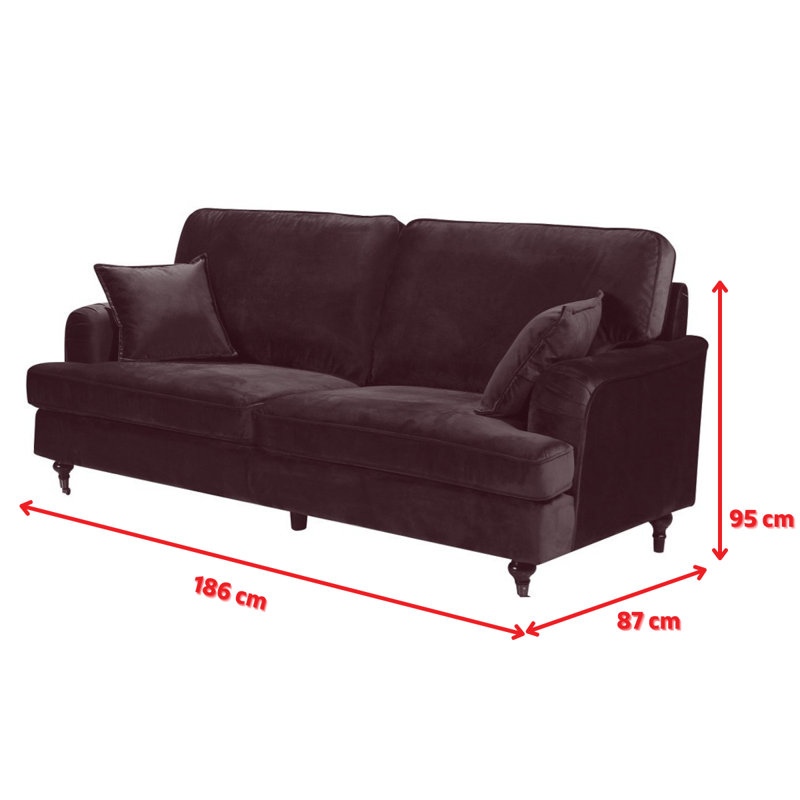 Marcantonio 2 Seater Velvet Sofa, Light Grey, 2