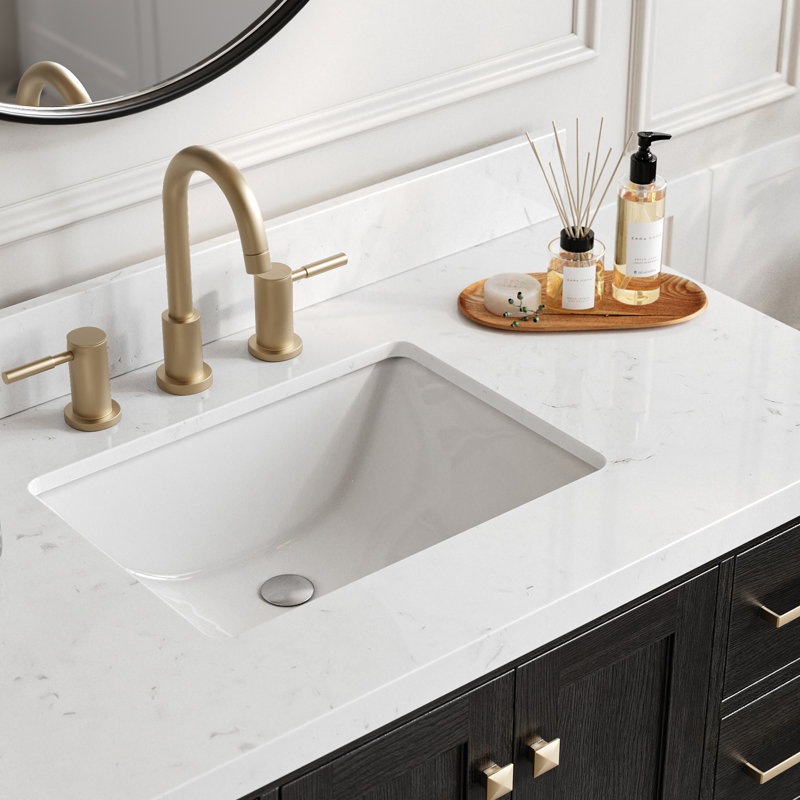 Cambridge 42'' W Single Bathroom Vanity Base, Brushed Nickel, White