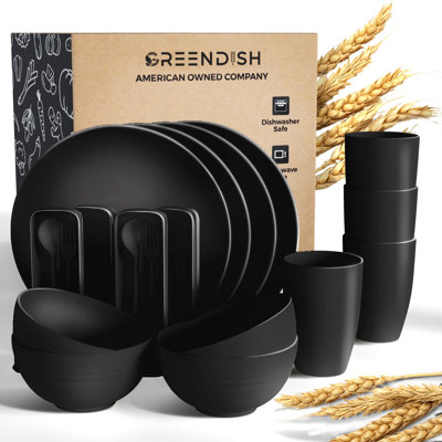 Service de table Ebough Designs Houghwot Wheat Straw - Service pour 4