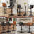 Set Of 2 Swivel Bar Stools With Adjustable Height, Bentwood Back, PU Leather Seat, And Footrest – Modern Counter Height Chairs For Kitchen Island, Dining Room, Or Home Bar, Comfortable & Easy To Clean-1788259756-1788259758