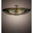 Fleur-de-lis Glass Semi Flush Mount