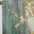 Gold And Green Paint Fusion - Abstract Painting Curtain - Velvet Room Darkening - 1 panel-107826803