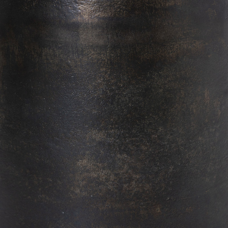 Paz Outdoor End Table, Distressed Bronze