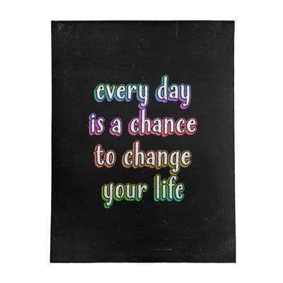 Quotes Chenille Indoor Rug