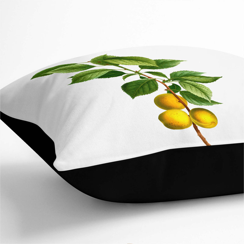 Square Throw Cushion, Black, 40cm H x 40cm W x 15cm D