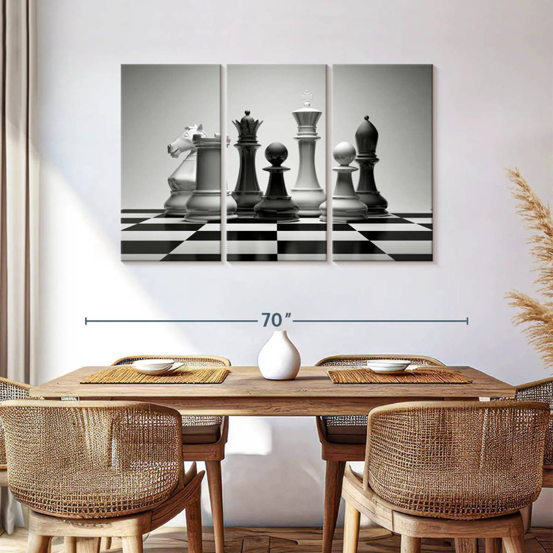 Senne Virtual Chess, 36" H x 57" W