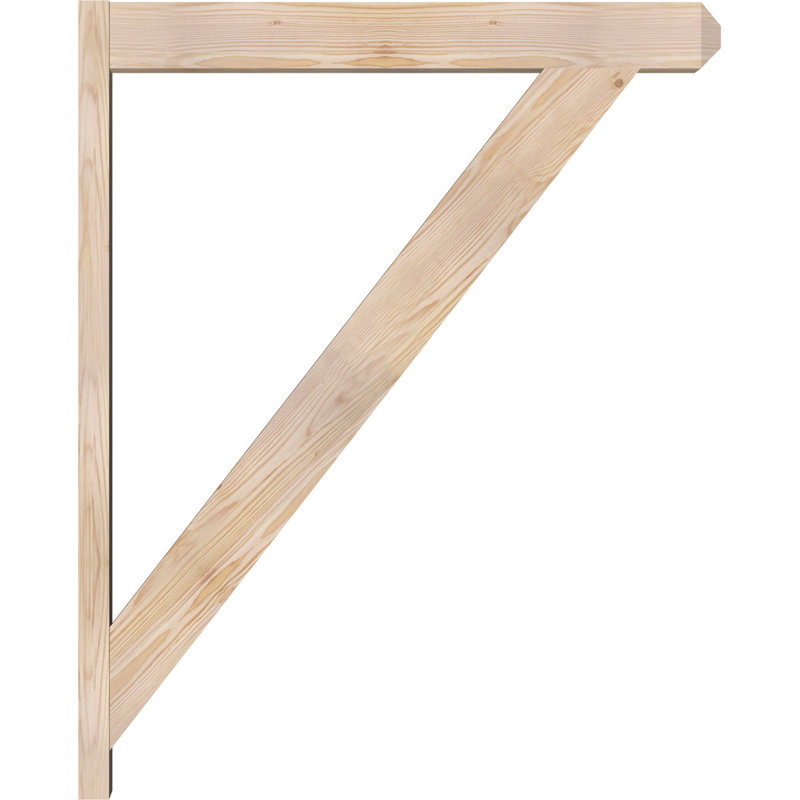 Artisan traditionnel en bois rustique, P 34 po x H 42 po, Sapin Douglas de 5 1/2 po (lisse)