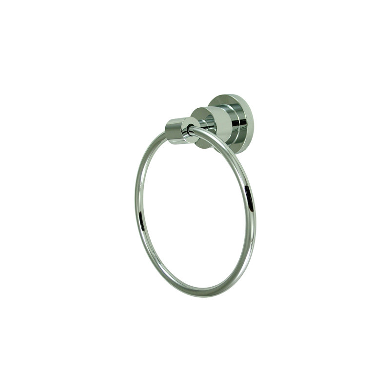 South Beach Wall Mounted Towel Ring, Polished Chrome