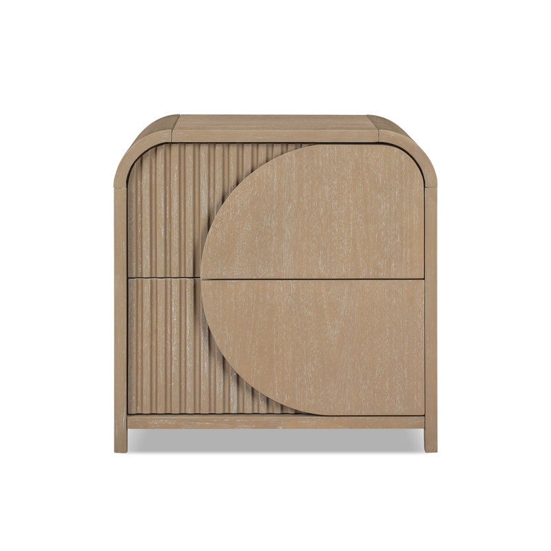 Table de chevet 2 tiroirs Makel