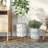 Bantu Round Metal Modern Indoor Pot Planter Set-675172867