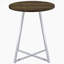 Table bistro ronde en chêne brun de 35 po
