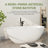 65" X 30" Freestanding Soaking Solid Surface Bathtub With Pop-Up Drain And Overflow, Cupc Certified