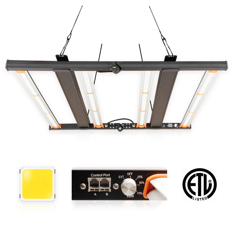 Lumière à croissance complète pour plantes à DEL, H 35,4 po x l 35 po x P 7,9 po