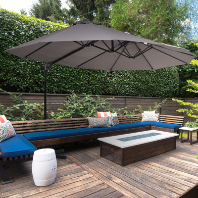 Parasol rectangulaire en porte-à-faux