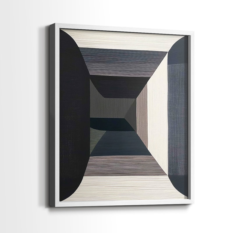 "ABSTRACT Series DCLxxxx" par J Paul, Blanc / Blanc, H 11 po x l 9 po