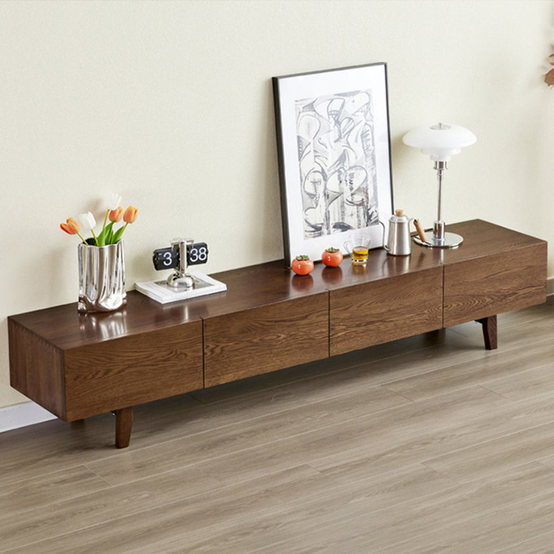 Meuble télé Modern, Noyer, H 15,75 po x L 94,49 po x l 15,75 po