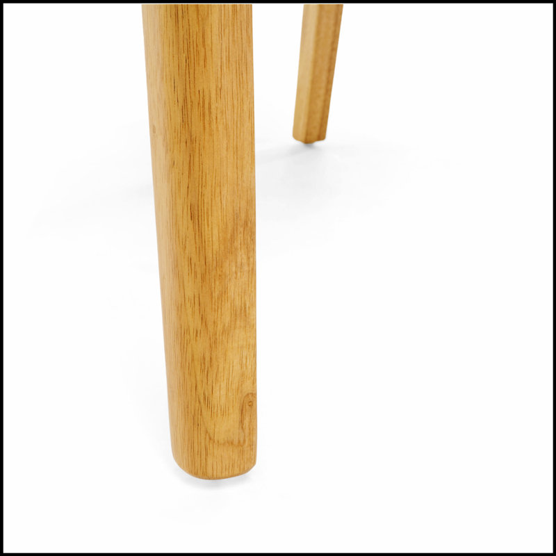 Ensemble de deux chaises de salle à manger d'inspiration campagnarde avec un dossier rond élégant et des sièges rembourrés confortables pour une salle à manger élégante et durable