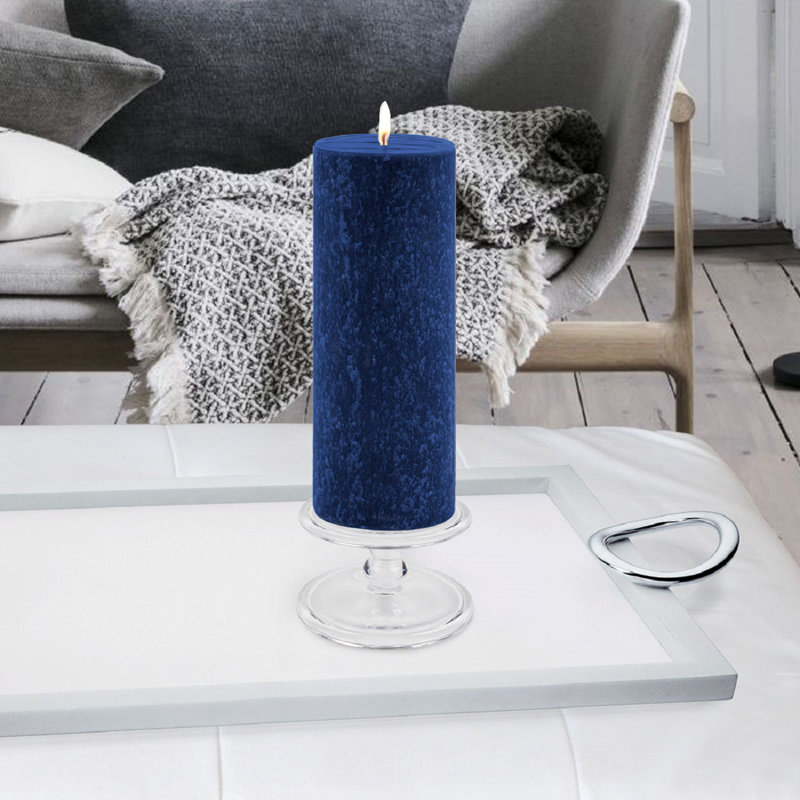 Bougie colonne non parfumée Timberline, Abysse, H 9 po x l 3 po x P 3 po
