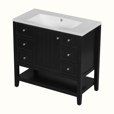 Meuble-lavabo simple 36 po avec plateau Raydan