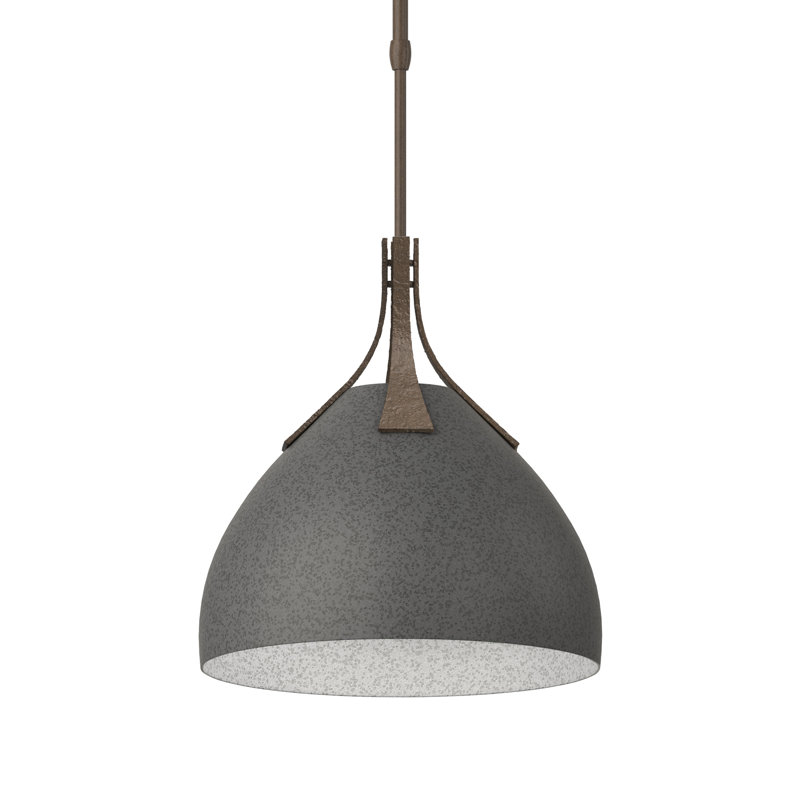 Summit 1 - Light Single Dome Pendant, Natural Iron, Bronze
