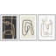 Esthétique abstraite, ligne noire, art moderne minimaliste, encadré sur toile, 3 pièces-2047347054-2035264318