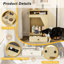 Station d'alimentation pour animaux et table d'appoint avec station de charge et rangement pour aliments Designs Designs-701771214