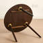 Table d'appoint ronde en bois massif pour le salon, table basse compacte pour les petits espaces, table de bout minimaliste pour canapé ou balcon