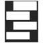 124cm H x 100cm W Standard Bookcase