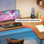 Bureau en L en bois massif rustique-570824750