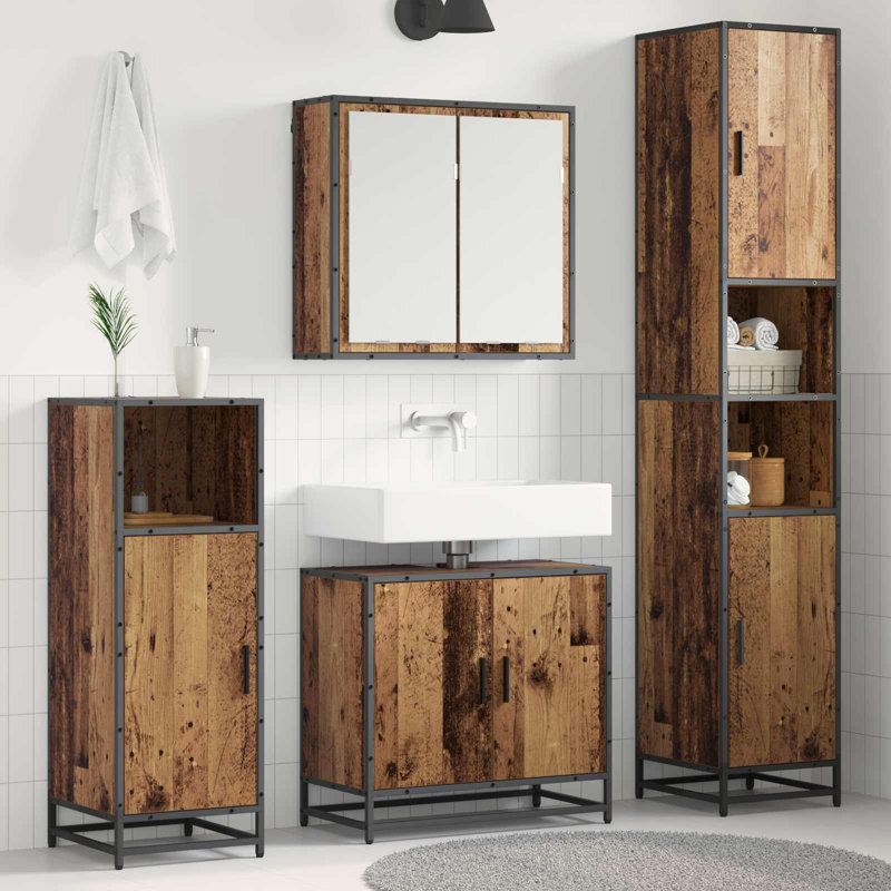Vanity & Mirror Set