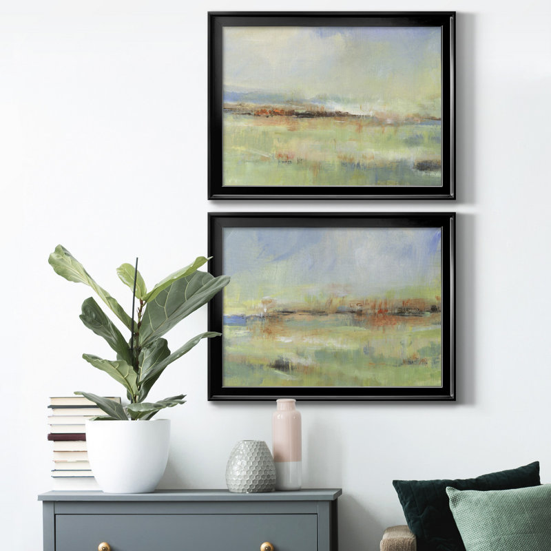 Obfuscate I - ensemble de 2 reproductions de cadres photo, H 24,5 po x l 37 po x P 1 po, Noir