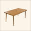 Table de salle à manger d'extérieur en bois d'acacia exceptionnelle pour des rassemblements inoubliables