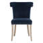 Upholstered Side Chair in Denim Velvet-348282585