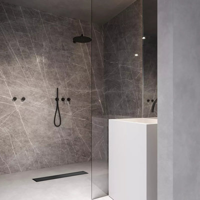 Linear Grid Shower drain