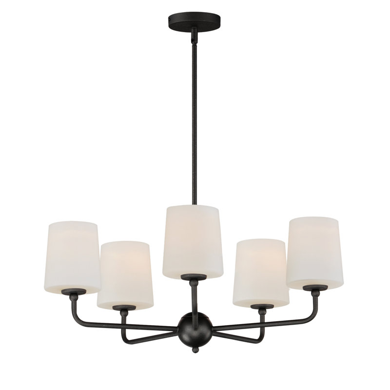 Areia 5 - Light Dimmable Classic / Traditional Chandelier, Anthracite