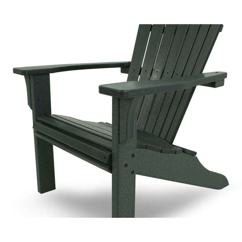 POLYWOOD Seashell Adirondack, Hunter Green