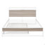 Structure de lit plateforme avec lit gigogne, ports USB et support à lattes pour grand lit-2055136211-2055136210