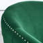 Fauteuil d'appoint pivotant en velours