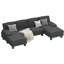 Canapé modulaire rembourré 2 pièces Struckle-1470655780