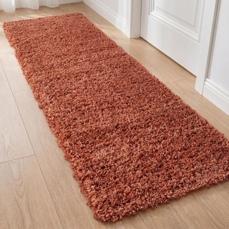 Galaxy Shaggy Area Rug, Terracotta, 80 x 150 cm