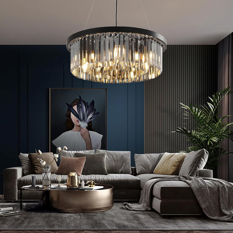 LED Chandelier Berlena, Black