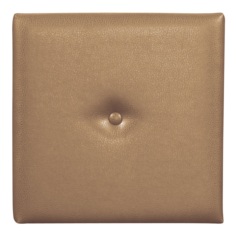 Décoration murale à bouton de bois, Noir, H 16 po x l 16 po x P 1 po