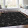 Premium Machine Washable Prisco Black Rug