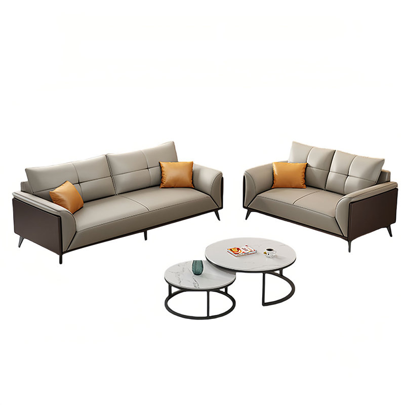 4 Piece Faux Leather Standard Living Room Set