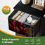 Commode à 4 tiroirs pour la chambre à coucher Élégants lys rouges Dentelle dorée Détails Petite petite commode à vêtements pour organisateurs de placard avec commode