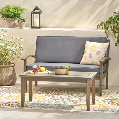 Causeuse + table basse