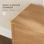 Ensemble de lit plateforme tapissier et de tables de chevet 2 tiroirs Modern Boucle-418463620-418463623